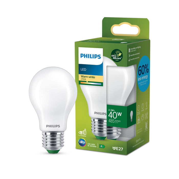 Philips Ultra Efficient LED lamp Mat - 40 W - E27 - Warmwit licht