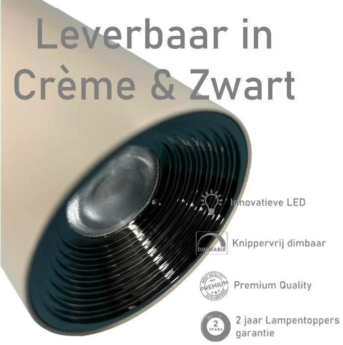 Freelight Vloerlamp Picchio Crème LED 5.4 Watt incl. Touchdimmer