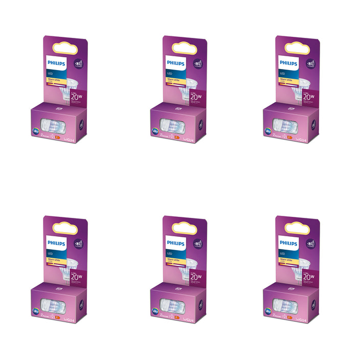 Philips Voordeelverpakking GU4 - LED Spotlamp - Set van 6 Stuks