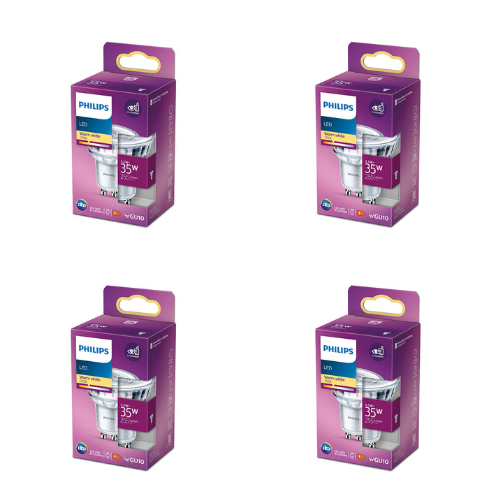 Philips Voordeelverpakking GU10 - LED Spotlamp - Set van 4 Stuks