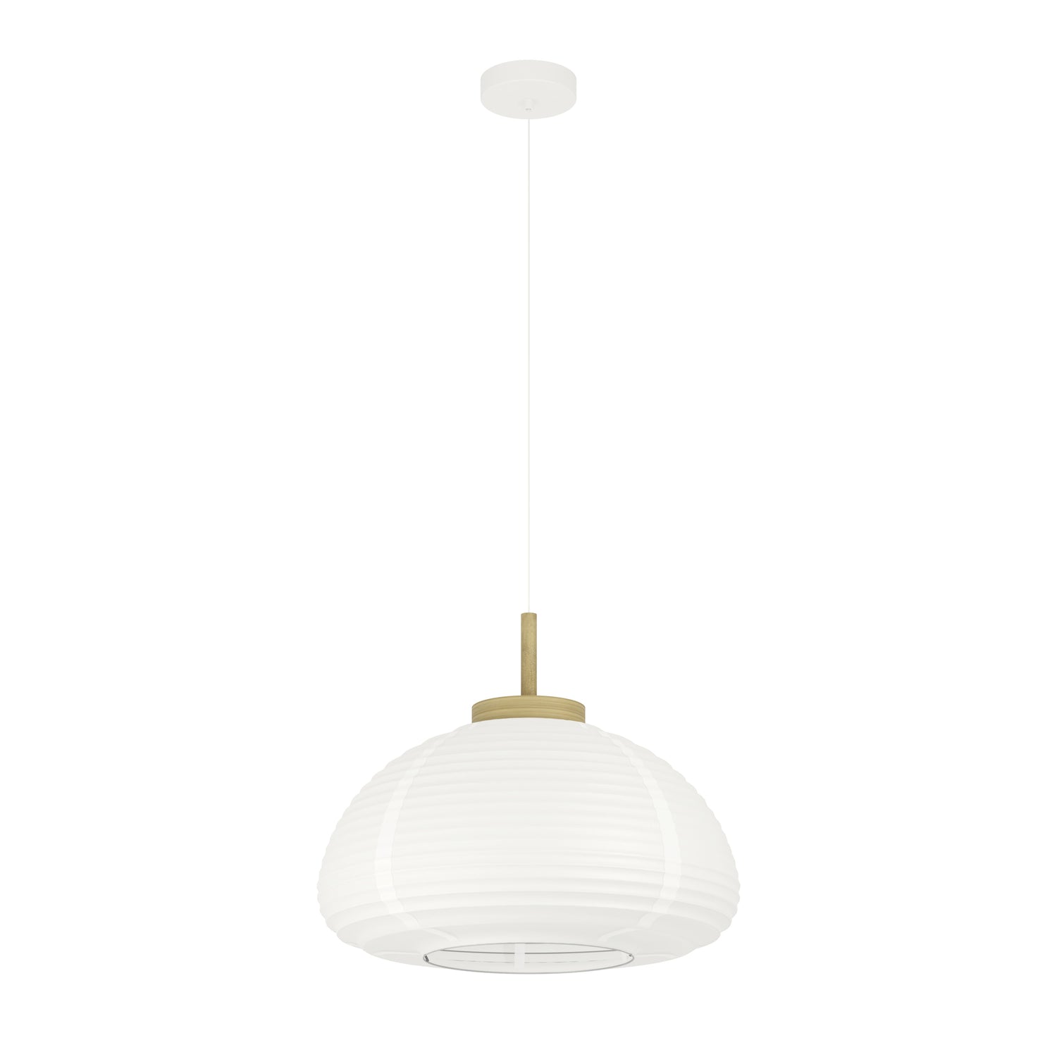 EGLO Summerhill Hanglamp - E27 - Ø 55 cm - Hout & Papier - Wit