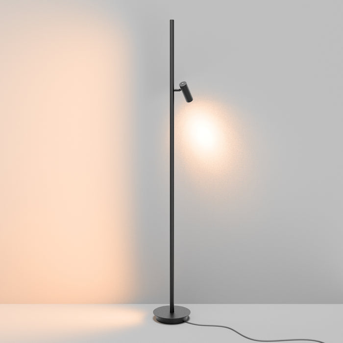 Maytoni - Vloerlamp Thin - Aluminium - Zwart