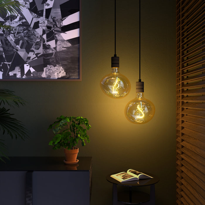 Calex Lichtbron E27  Pebble Goud - Glas - 15x18x15cm (BxHxD)