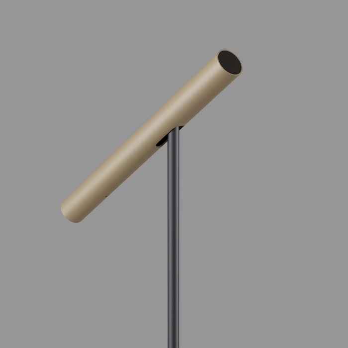 Artdelight Vloerlamp Kansas H 140 cm touch dimmer zwart champagne