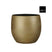 Mica Decorations Bloempot Porto - 26.5x26.5x27 cm - Terracotta - Goud,Metallic