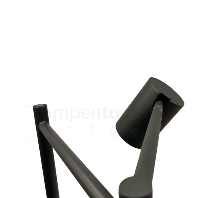 Freelight Vloerlamp Picchio Zwart Zwenkarm LED 5.4 Watt incl.