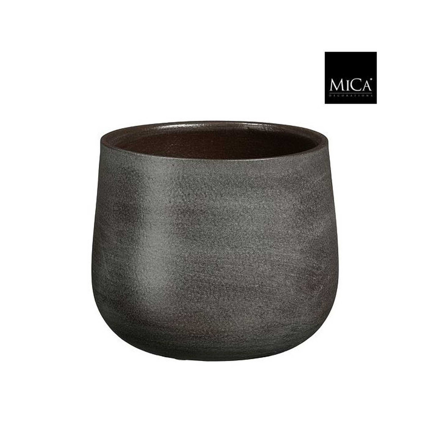 Mica Decorations Bloempot Sevilla - 19x19x16 cm - Terracotta - Bruin