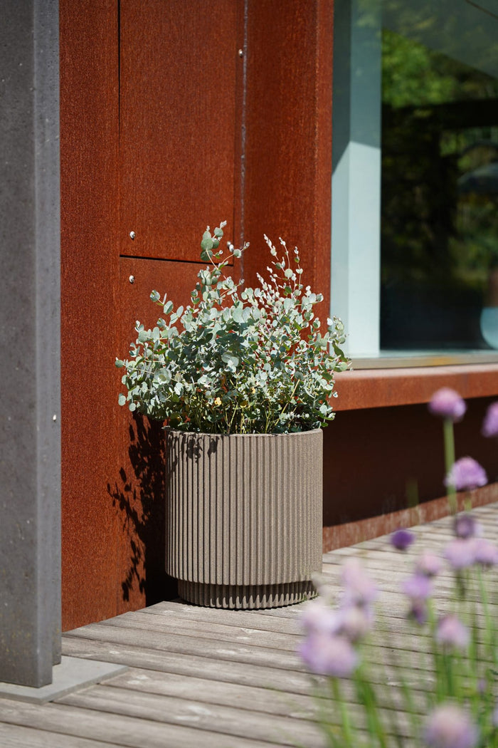 Capi Europe - Vaas cilinder Groove NL - 41x43 - Beige