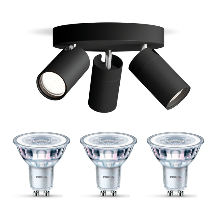 Philips Idris Opbouwspot - Plafondspots Incl. SceneSwitch LED Lamp