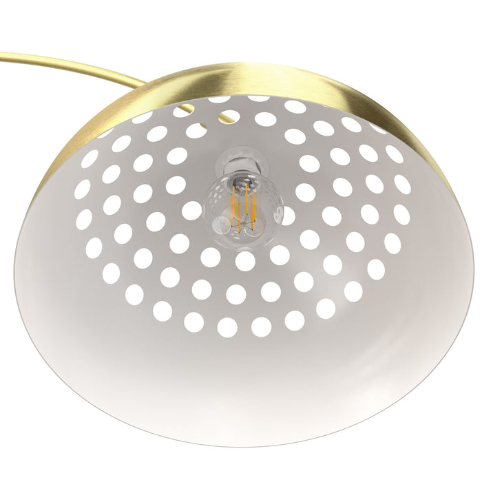 tectake® Booglamp Arcus, staal, retro-stijl, 60W - Goud