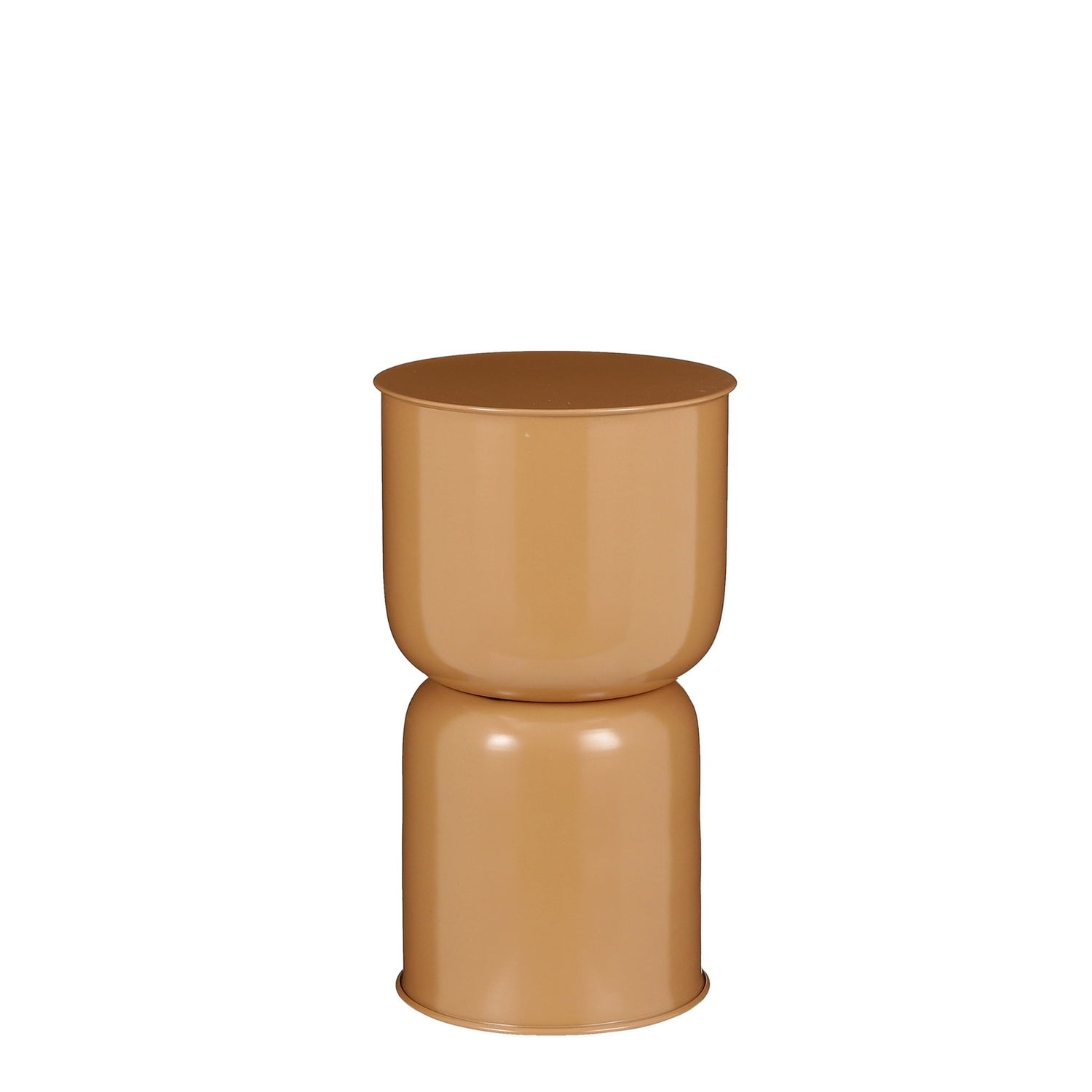 Mica Decorations Bloempot Juncus - 23x23x40 cm - Ijzer - Licht Bruin