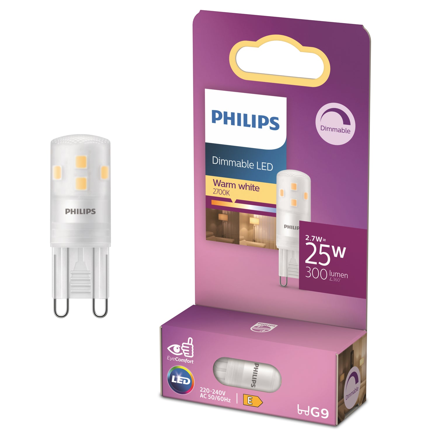 Philips Voordeelverpakking G9 - LED Capsulelamp - Set van 6 Stuks