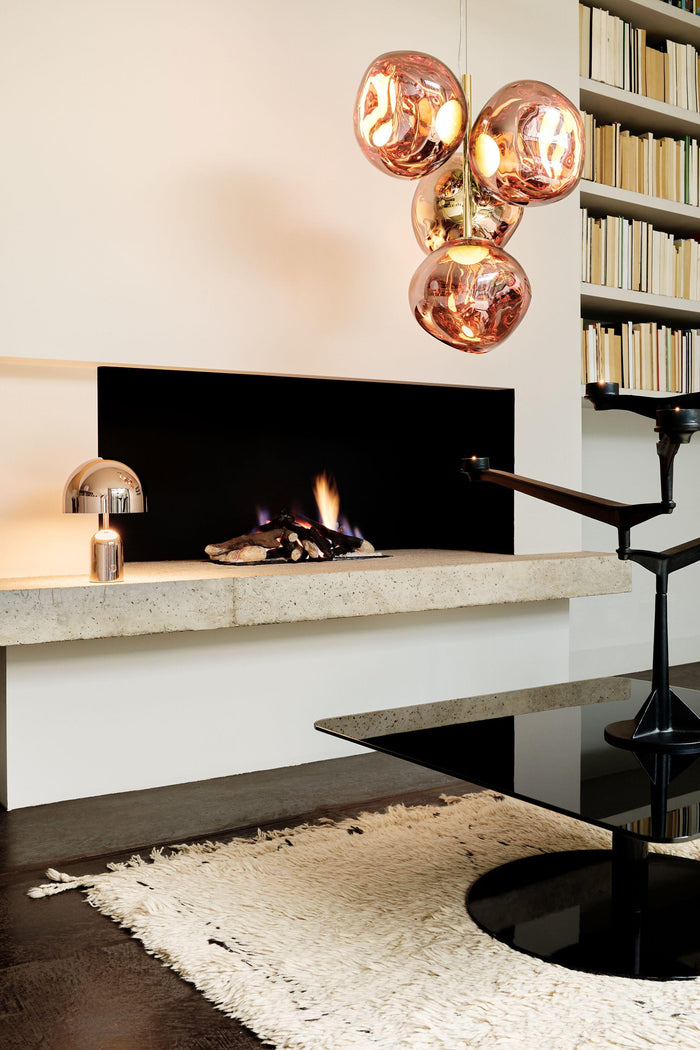 Melt Chandelier Mini hanglamp LED koper