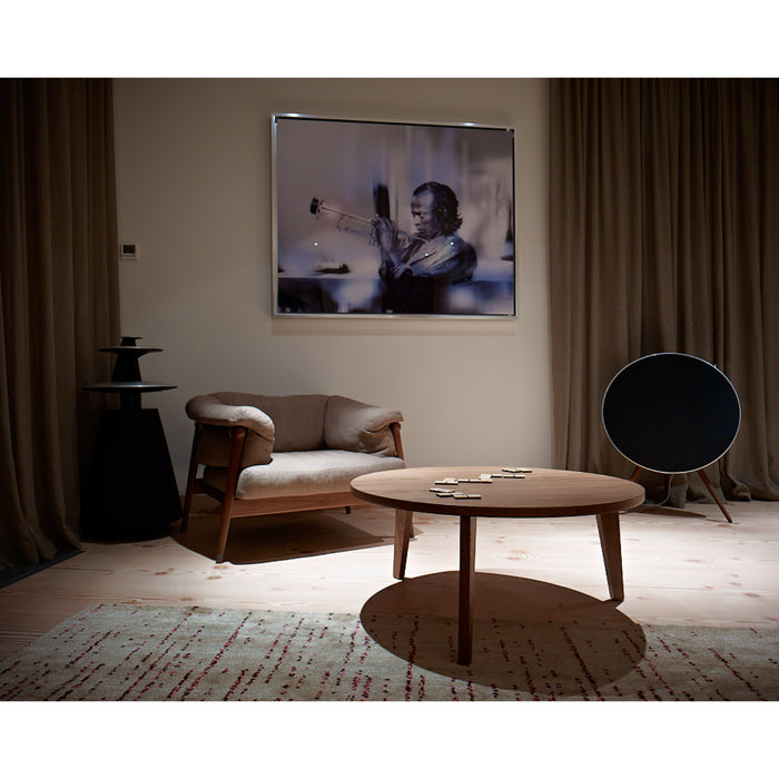 MINT Furniture Salontafel, D90 cm, H30 cm, Amerikaanse walnoot