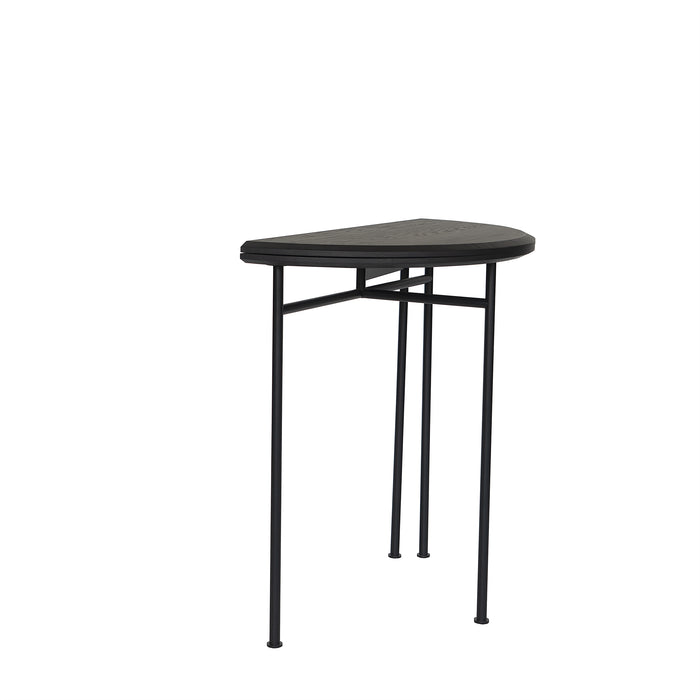 MINT Furniture Bijzettafel, D80 cm, H75 cm, Zwart gebeitst eiken