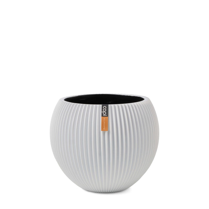 Capi Europe - Vaas bol Groove  - 30x25 - Wit