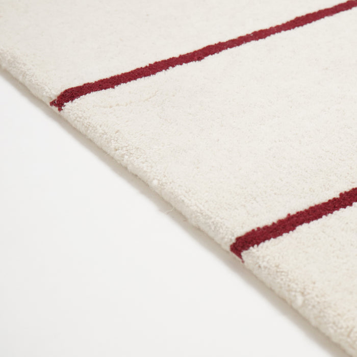 by fonQ Line Vloerkleed 170 x 240 cm - Rood