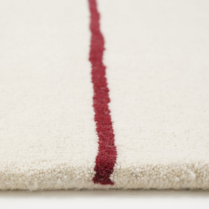 by fonQ Line Vloerkleed 200 x 300 cm - Rood