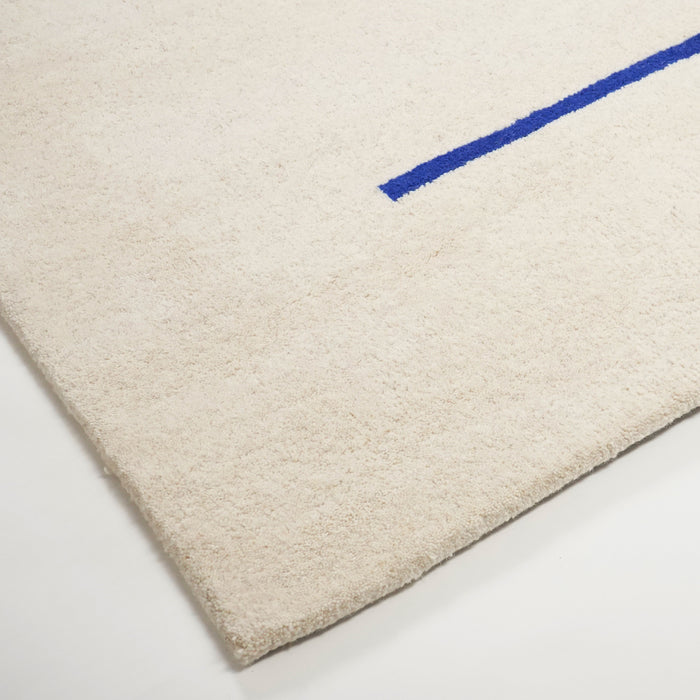 by fonQ Line Vloerkleed 200 x 300 cm - Blauw