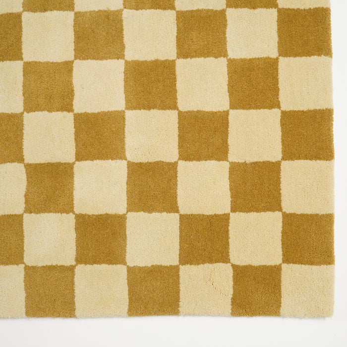 by fonQ Check Vloerkleed 170 x 240 cm - Olive