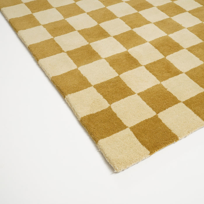 by fonQ Check Vloerkleed 170 x 240 cm - Olive