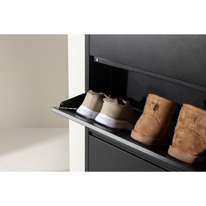 Svea - Raiya schoenenkast - 136 x 65 cm - zwart