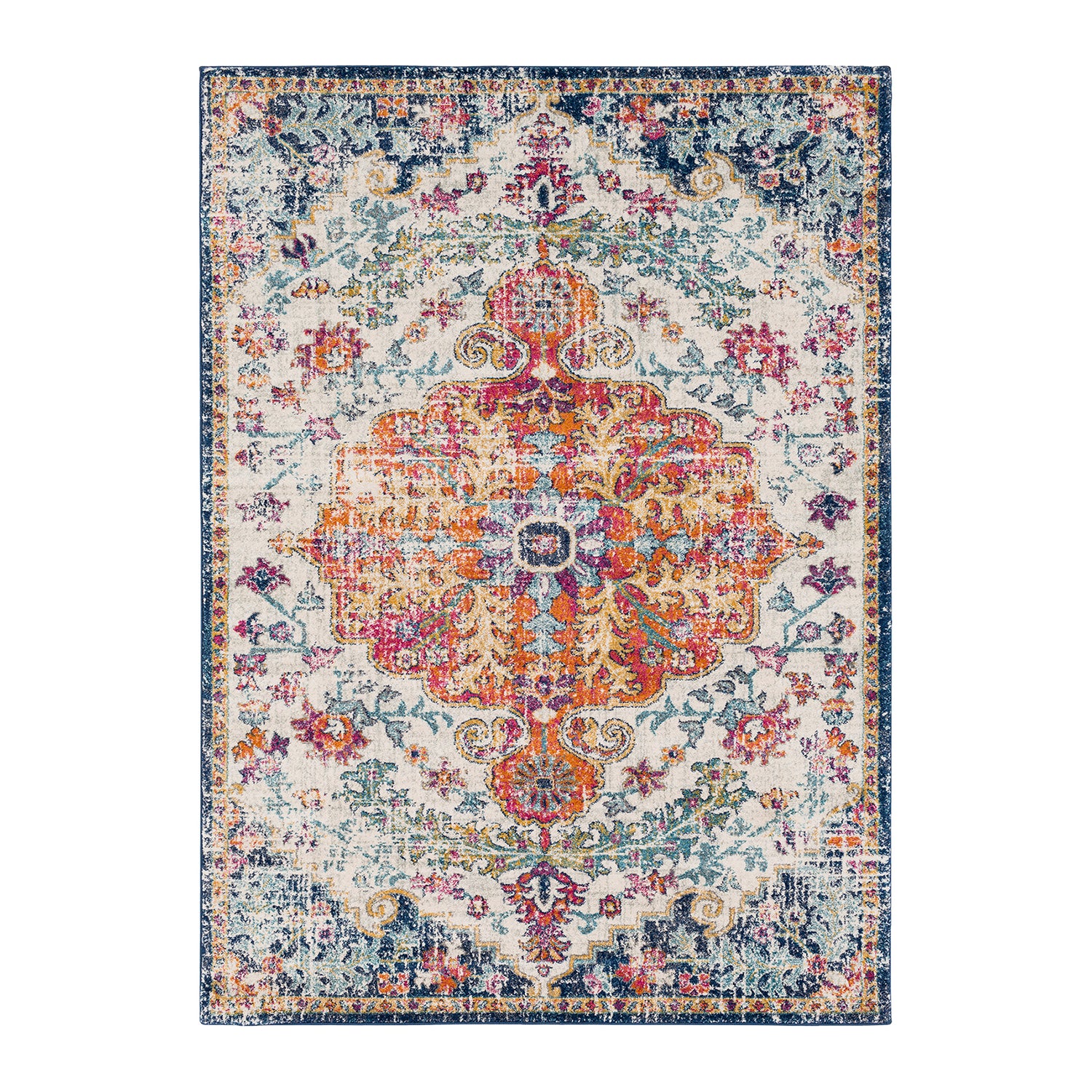 by fonQ Ravari Vloerkleed 160 x 220 cm - Turquoise