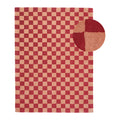 by fonQ Check Vloerkleed 170 x 240 cm - Rood