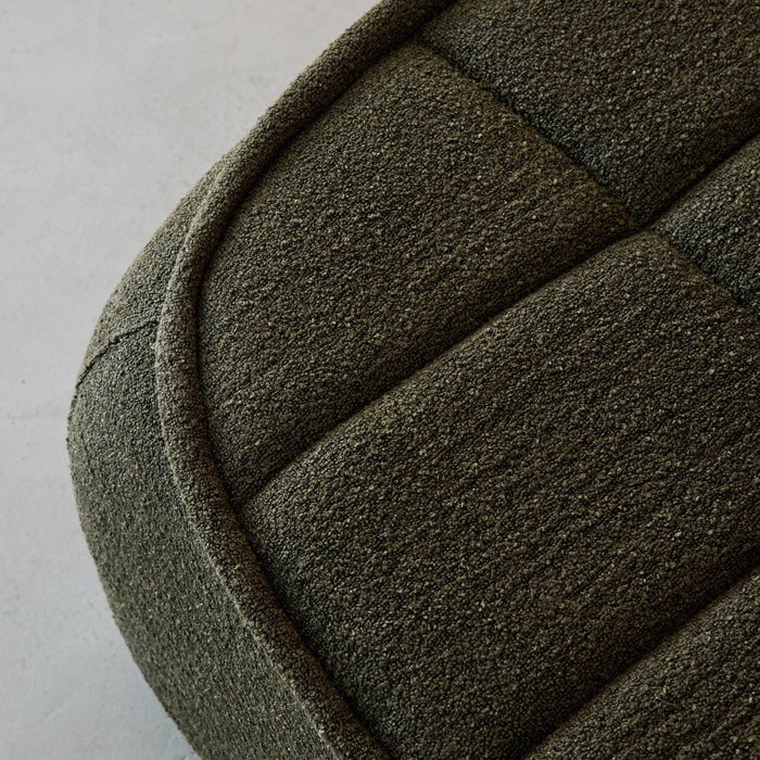 sweeek - Poef, voetenbank voor Boni fauteuil bouclé stof 1 zitplaats