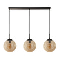 Searchlight Punch Hanglamp 3-lichts - Zwart / Champagne