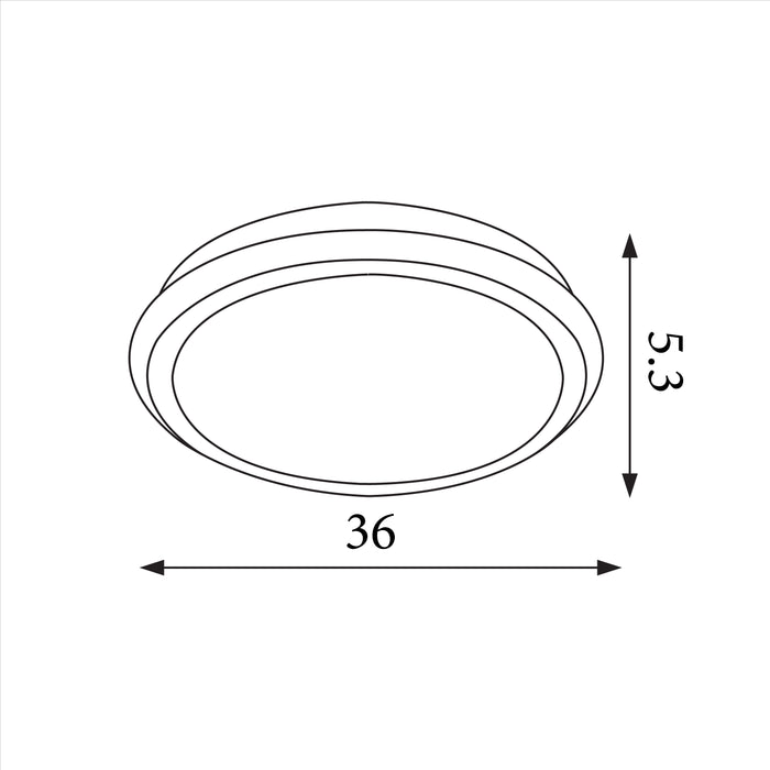 Searchlight Stellaris Plafondlamp - Zwart