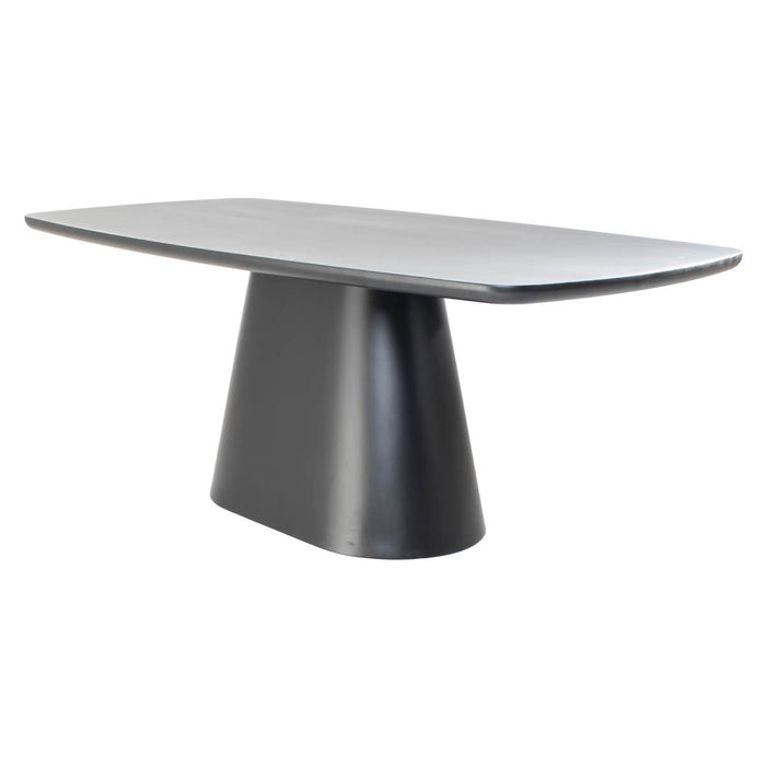 Giga Meubel - Eettafel Deens Ovaal - Zwart Hout - 200x100x76cm - Moya