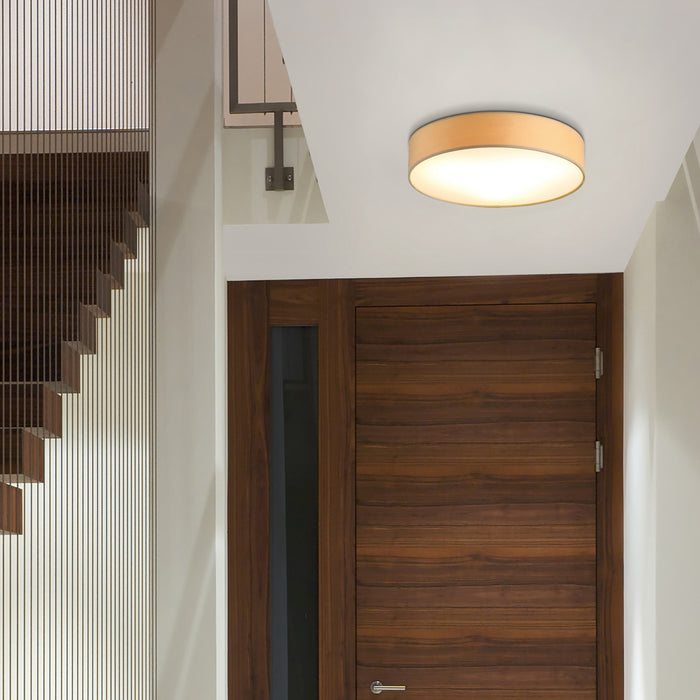 Searchlight Drum Plafondlamp - Champagne