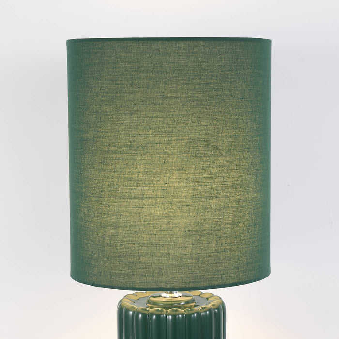 Searchlight Groove Tafellamp - Olive Green