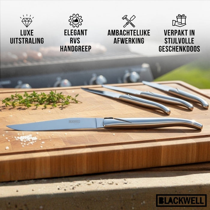 Blackwell Steakmessen Laguiole - RVS - 6 Stuks