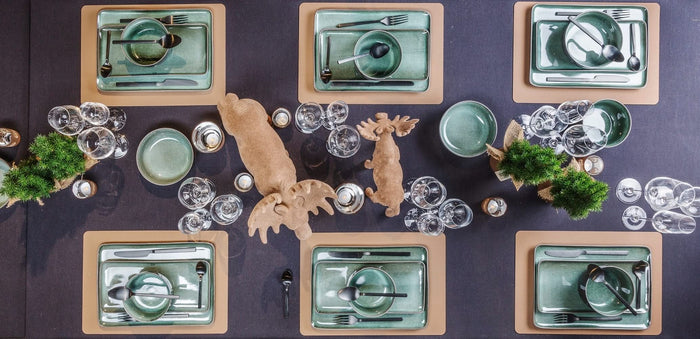 Cosy & Trendy Kommen Lerida Meadow Groen ø 16 cm | 720 ml - 4 Stuks