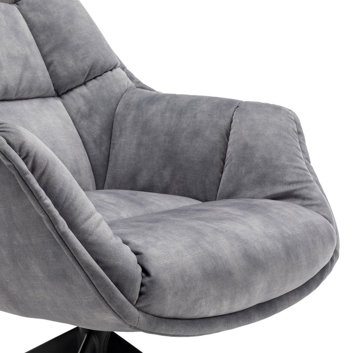 Calicosy - VOLTER Grijze woonkamerstoel - H98 - Grijs