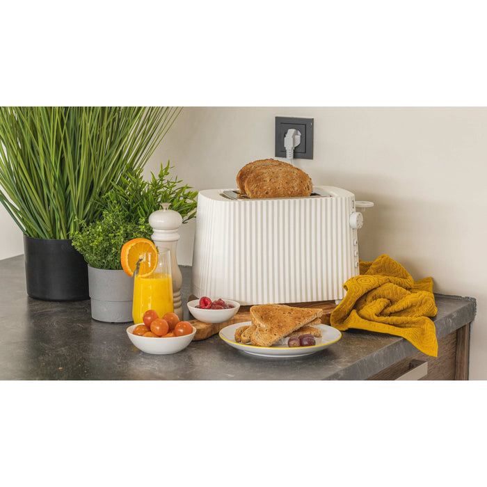 Alessi Broodrooster Plissé - 6 standen - Wit - Michele de Lucchi - MDL08 W