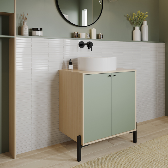 Calicosy - ELISA Wastafelonderkast met 2 deuren - H77,5 cm