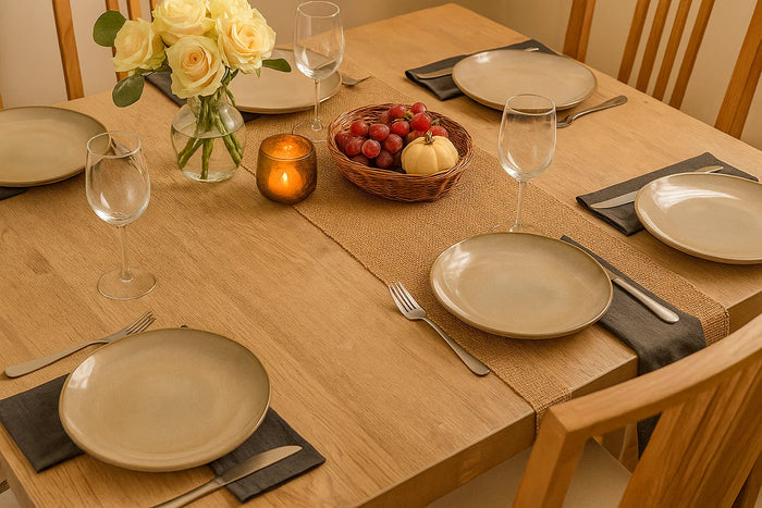 Cookinglife Ontbijtborden | Dessertborden Sabi Beige ø 21 cm - 6 Stuks