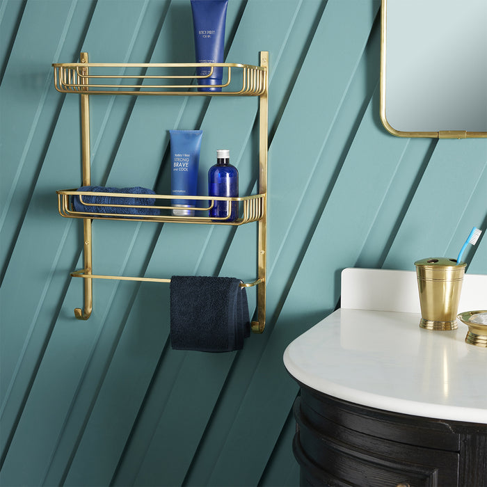 Signature - Wandplank met 2 niveaus - H56 cm - Goud