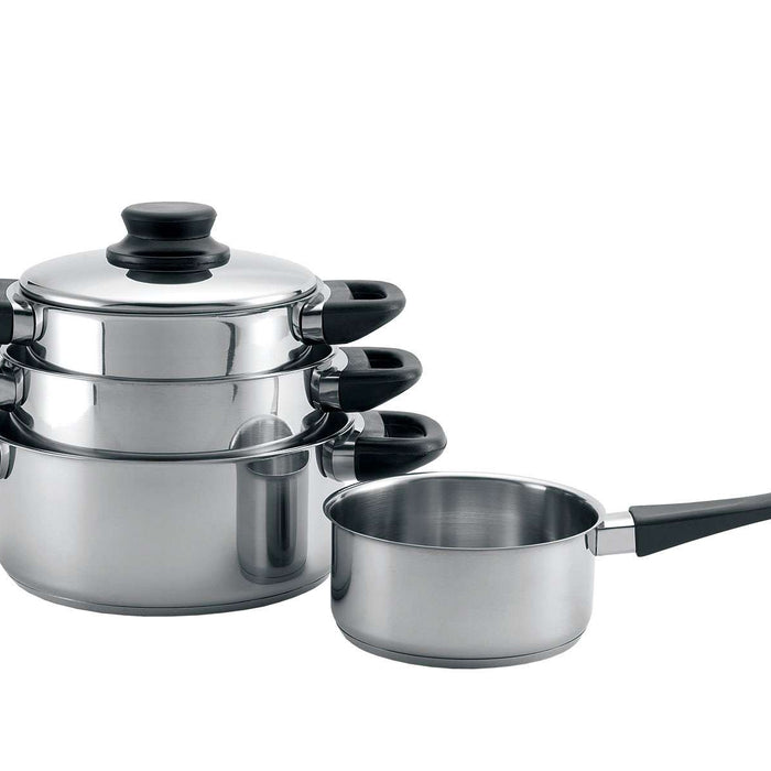 Cookinglife Pannenset RVS | Zwart 4-Delig