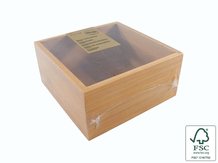 Cookinglife Bestekbak Organic Bamboe 15 x 15 x 7 cm