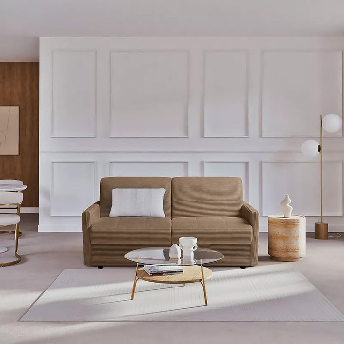 Calicosy - Slaapbank 3-zits in geribbeld fluweel Cosenza -