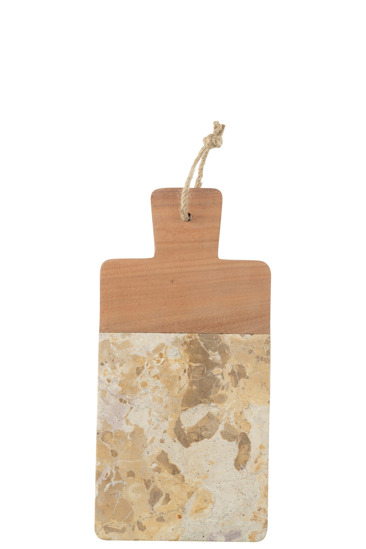 J-Line kaasplank Rechthoek Marmer - steen - biege|naturel -