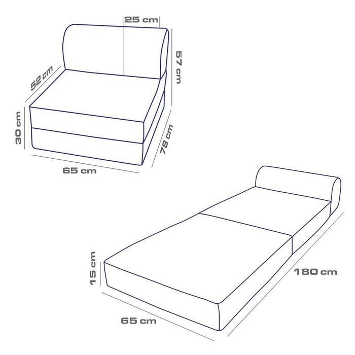 Calicosy - Fauteuil MAGIC - B65 cm - Grijs