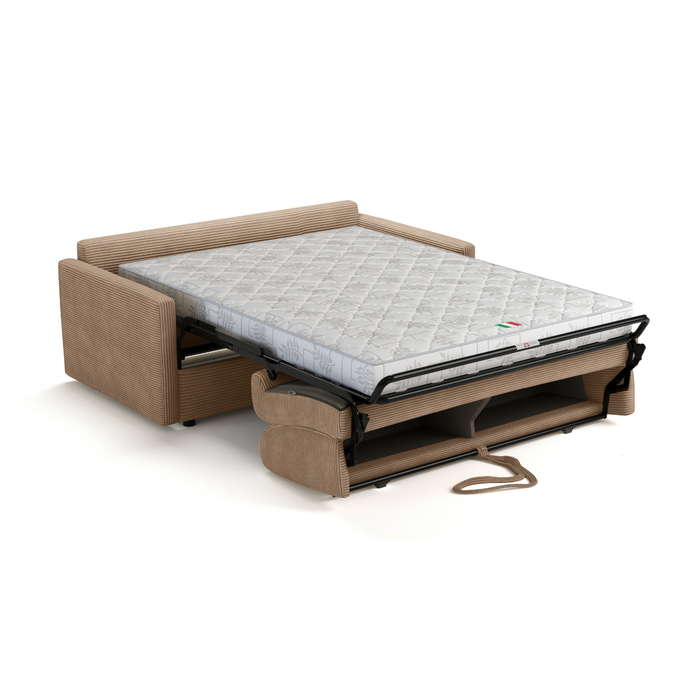 Calicosy - Slaapbank 3-zits in geribbeld fluweel Cosenza -