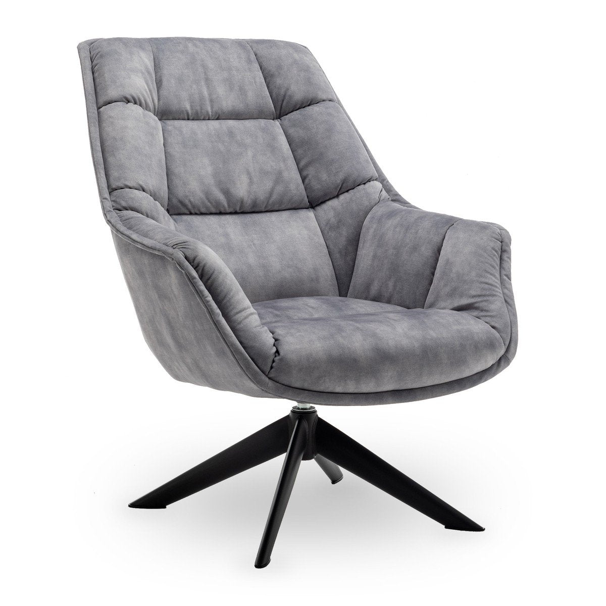 Calicosy - VOLTER Grijze woonkamerstoel - H98 - Grijs