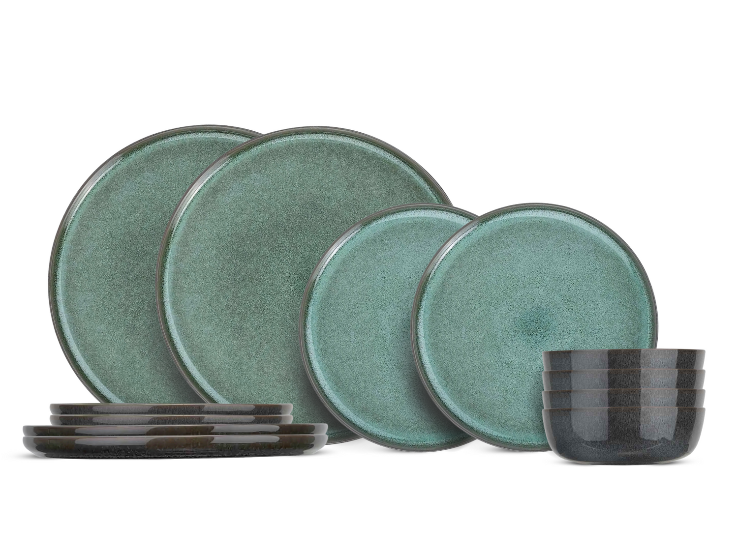 Cosy & Trendy Serviesset Lerida Meadow Groen 12-Delig | 4 Personen