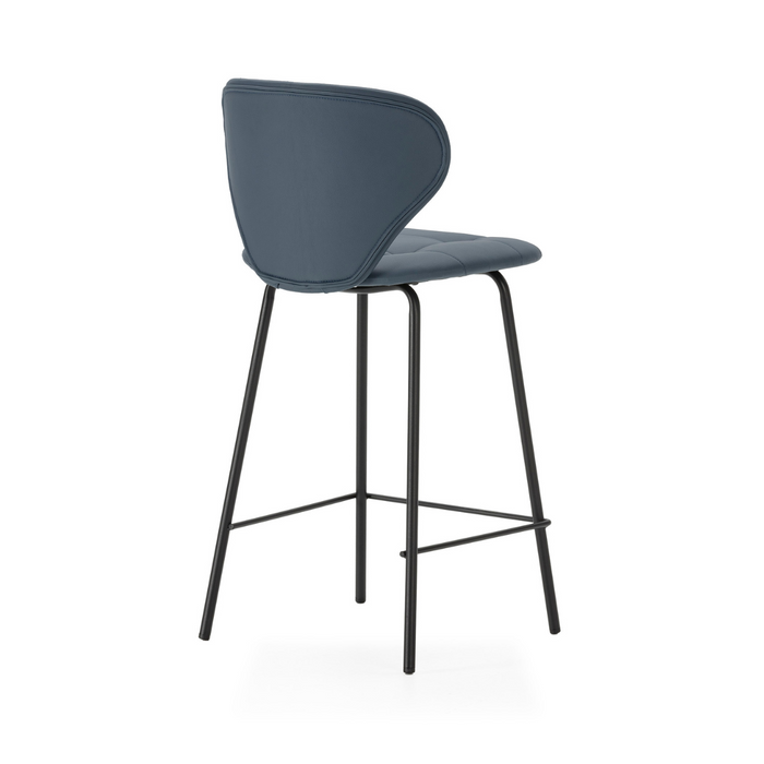 Calicosy - Set 2 barkrukken MAURA - H67 cm - Zwart metaal